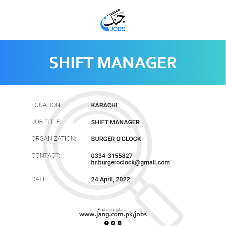Shift Manager