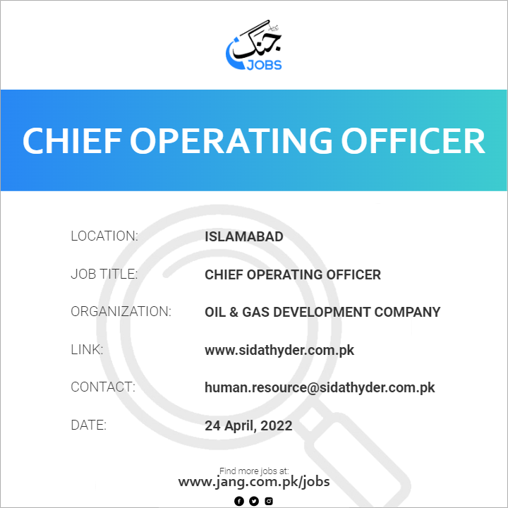 chief-operating-officer-job-oil-gas-development-company-jobs-in