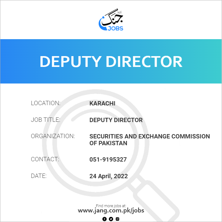Deputy Director