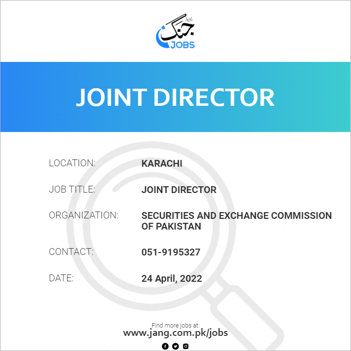 Joint Director