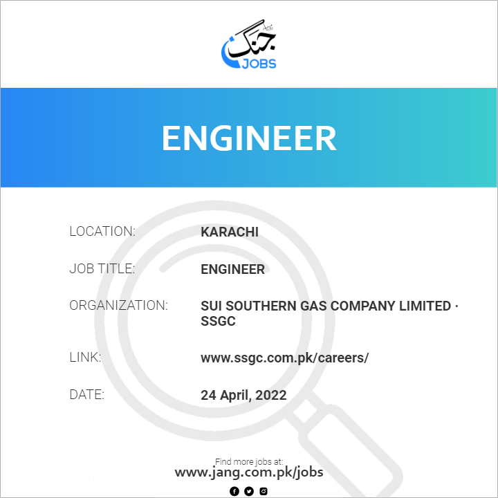 engineer-job-sui-southern-gas-company-limited-ssgc-jobs-in