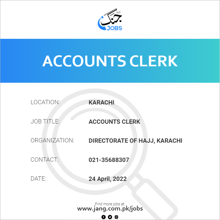 Accounts Clerk