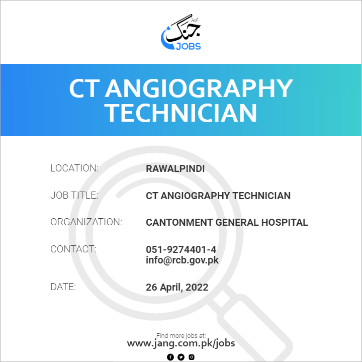 CT Angiography Technician