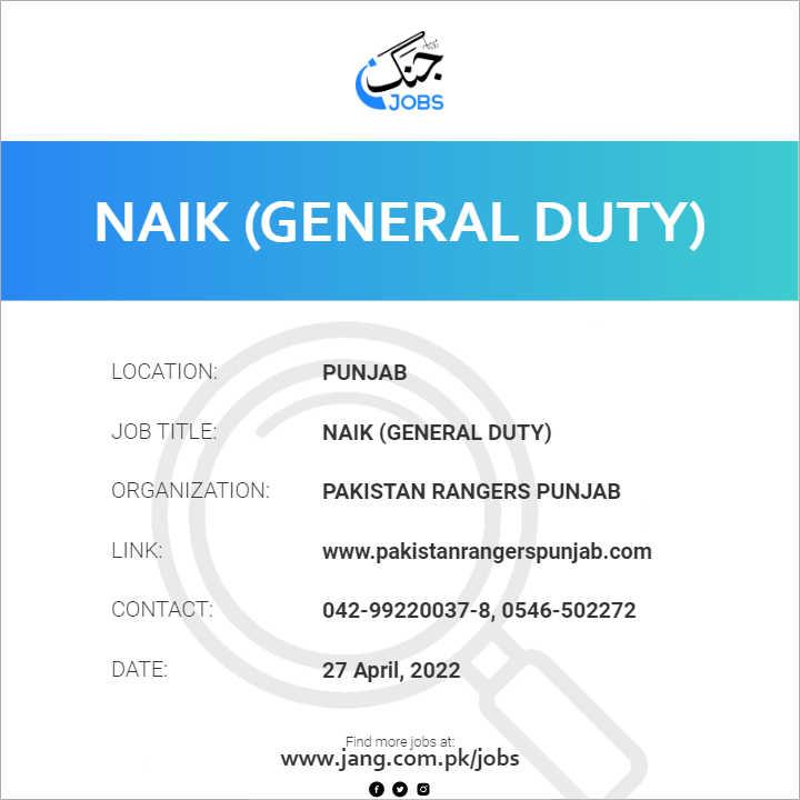 Naik (General Duty)