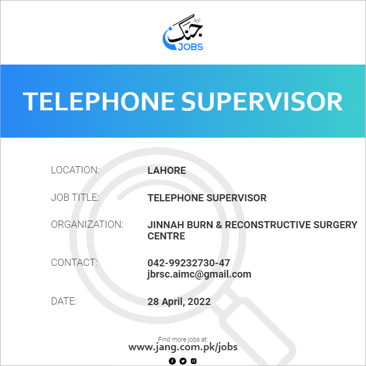 Telephone Supervisor