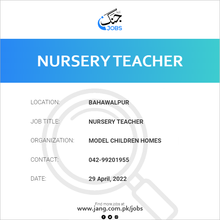 nursery-teacher-job-model-children-homes-jobs-in-bahawalpur-42115