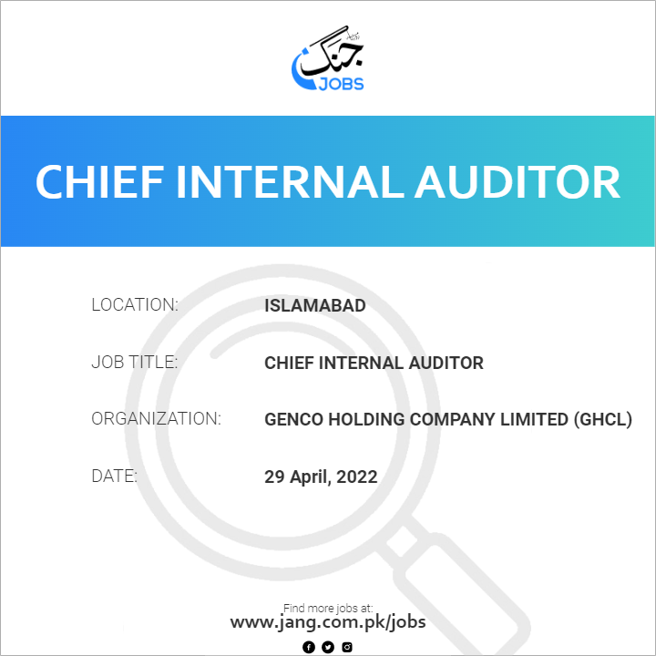 Chief Internal Auditor