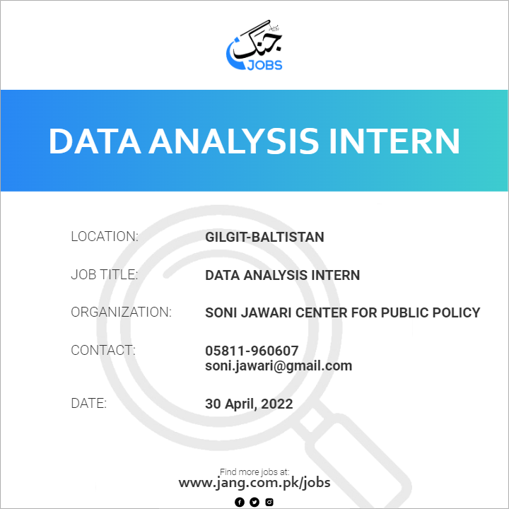 Data Analysis Intern