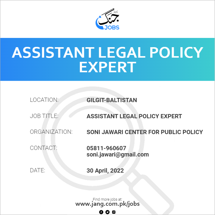 Assistant Legal Policy Expert