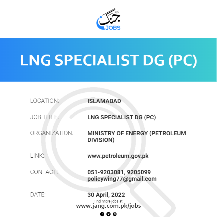 LNG Specialist  DG (PC)