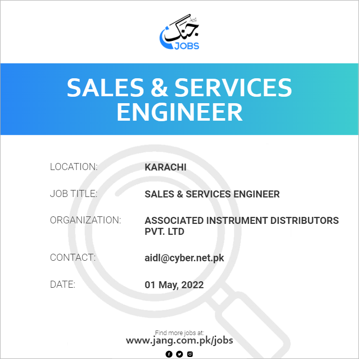 Sales & Services Engineer