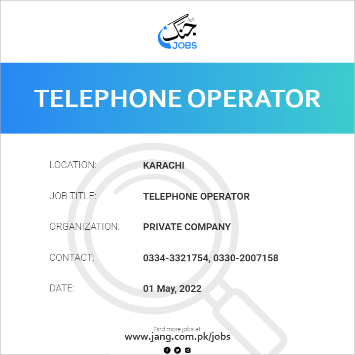 Emergency Telephone Operator Jobs