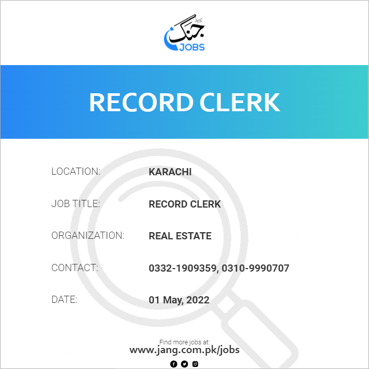Record Clerk