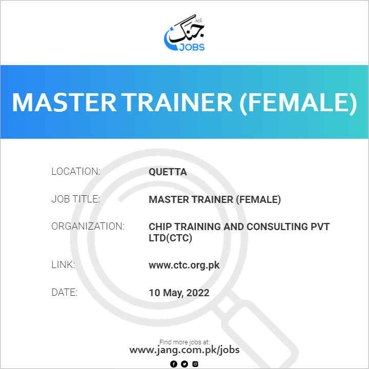 Master Trainer (Female)