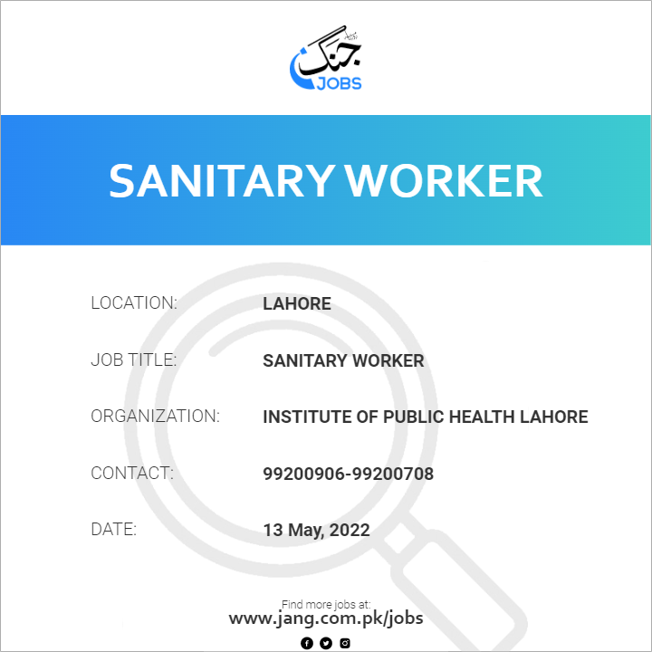 Sanitary Worker