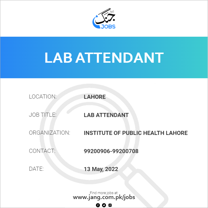 Lab Attendant