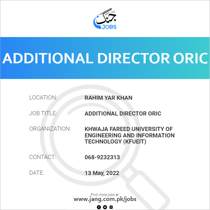 Additional Director ORIC