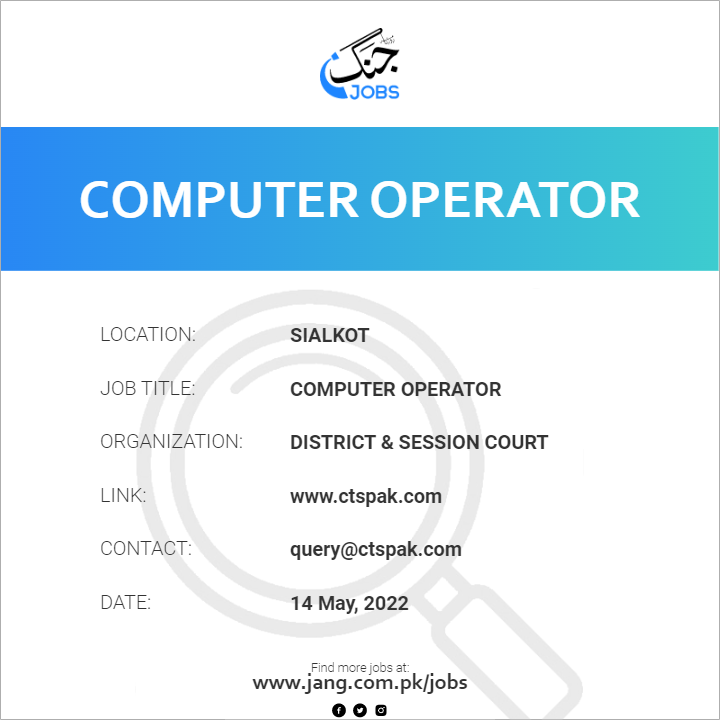 Computer Operator