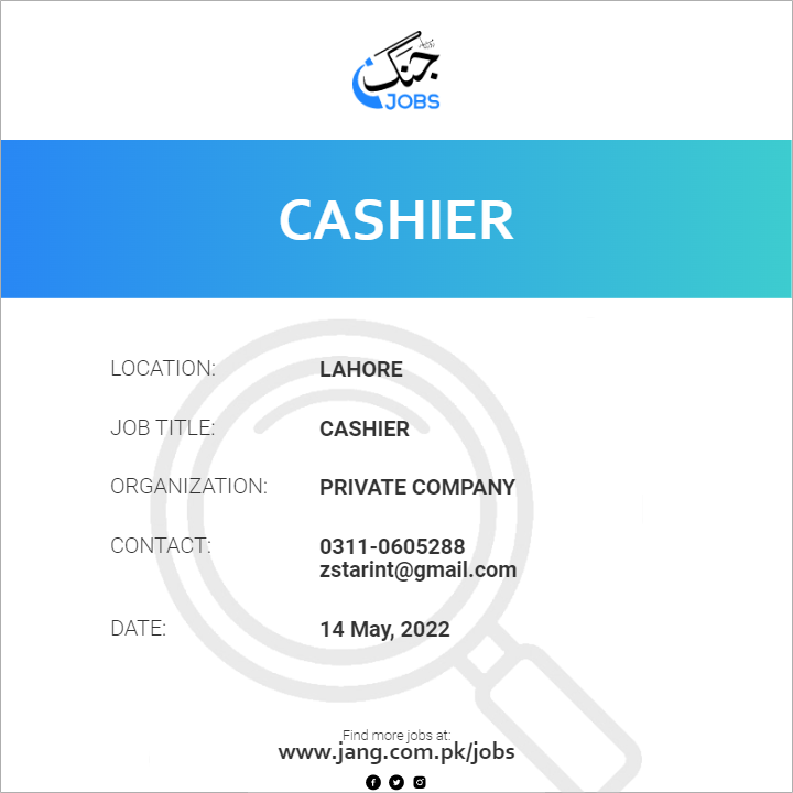 Cashier