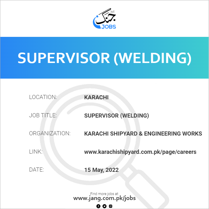 supervisor-welding-job-karachi-shipyard-engineering-works-jobs