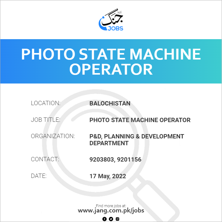 Photo State Machine Operator