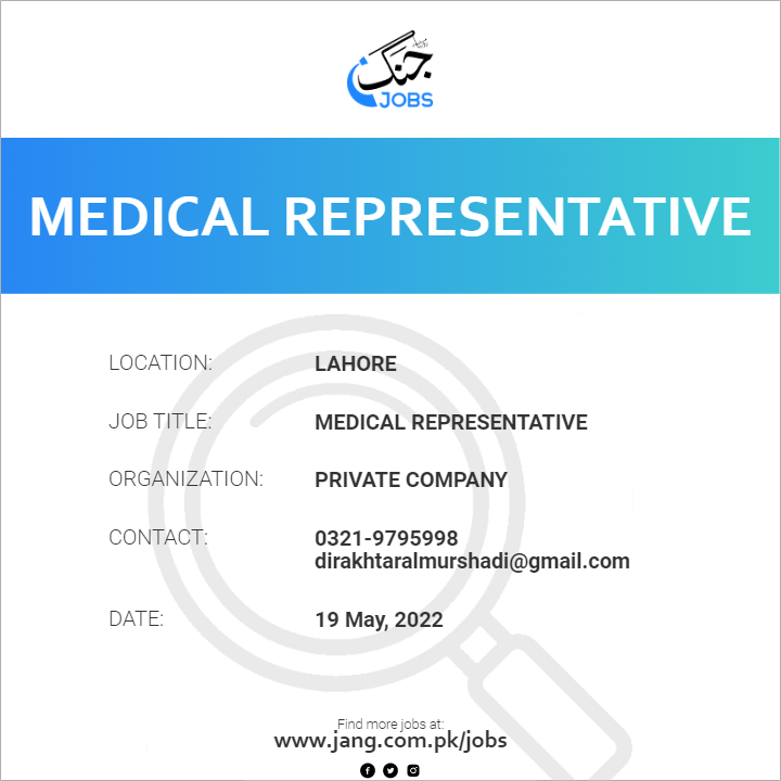 Medical Representative