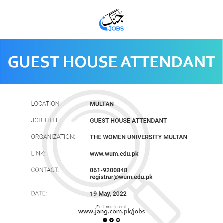 Guest House Attendant