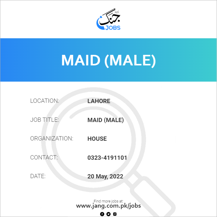 Maid (Male)