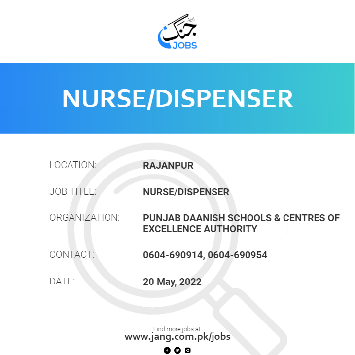 Nurse/Dispenser