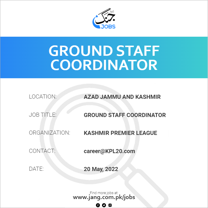 Ground Staff Coordinator 