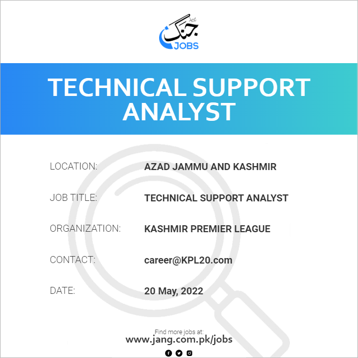 Technical Support Analyst