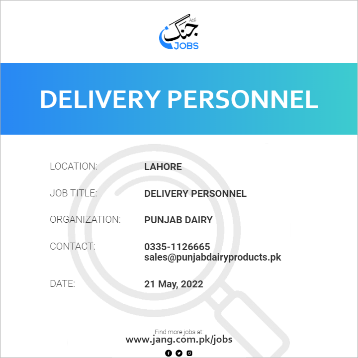 Delivery Personnel