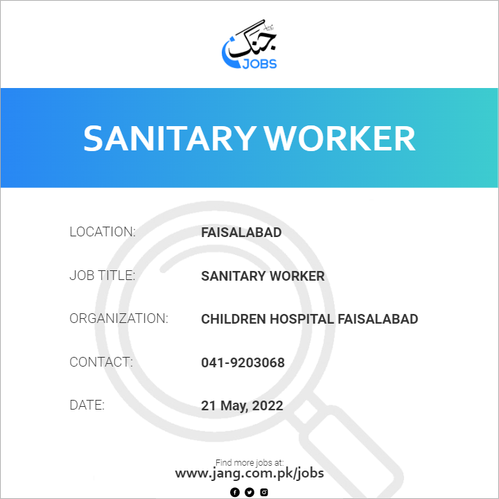 Sanitary Worker