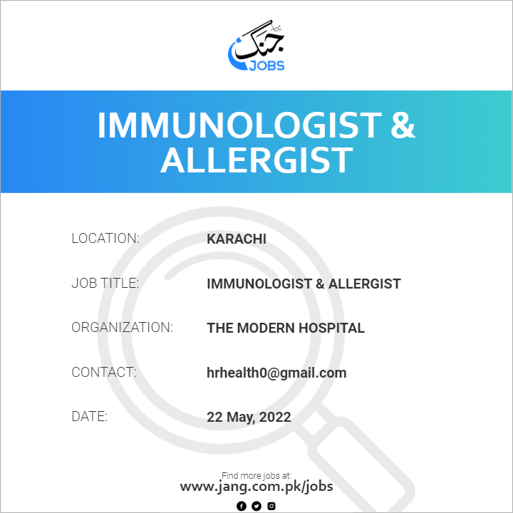 Immunologist & Allergist