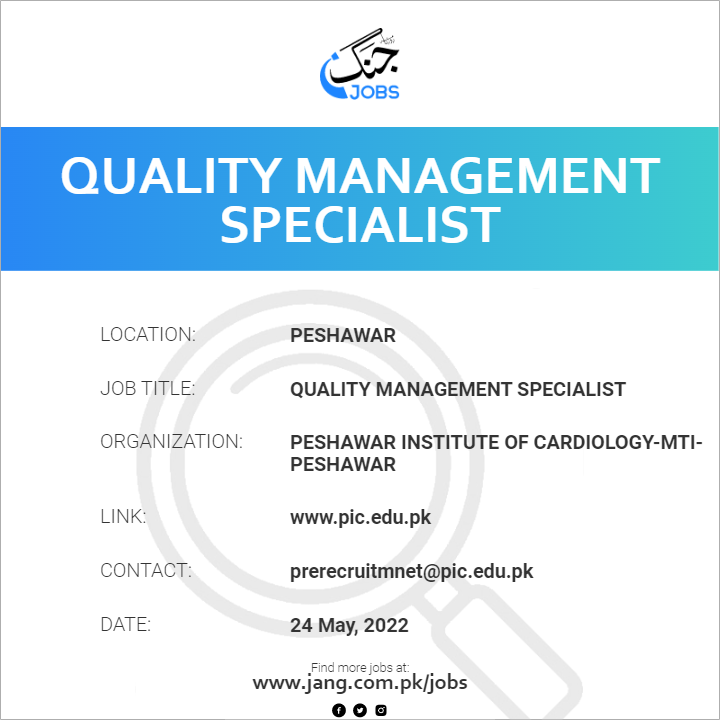 Quality Management Specialist