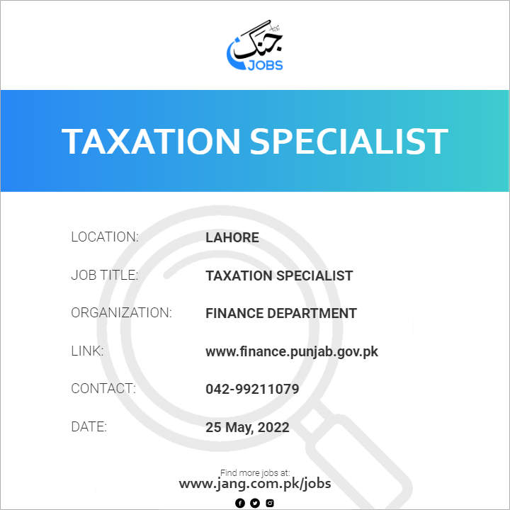 Taxation Specialist