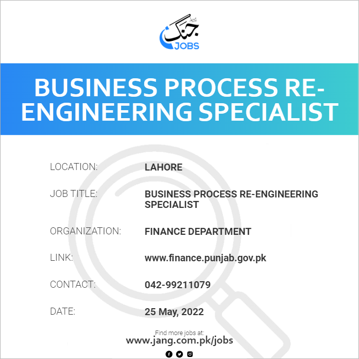Business Process Re-Engineering Specialist