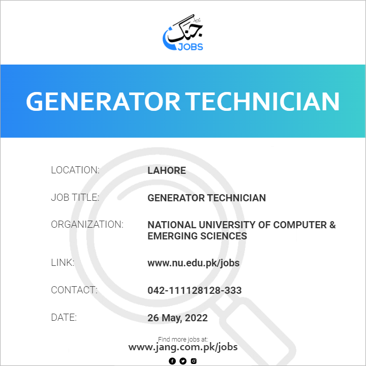 Generator Technician