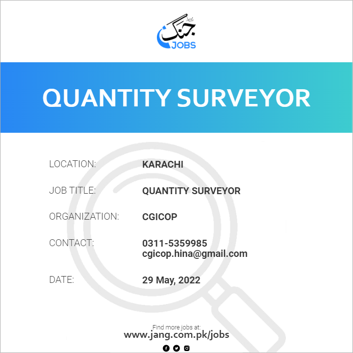 Quantity Surveyor