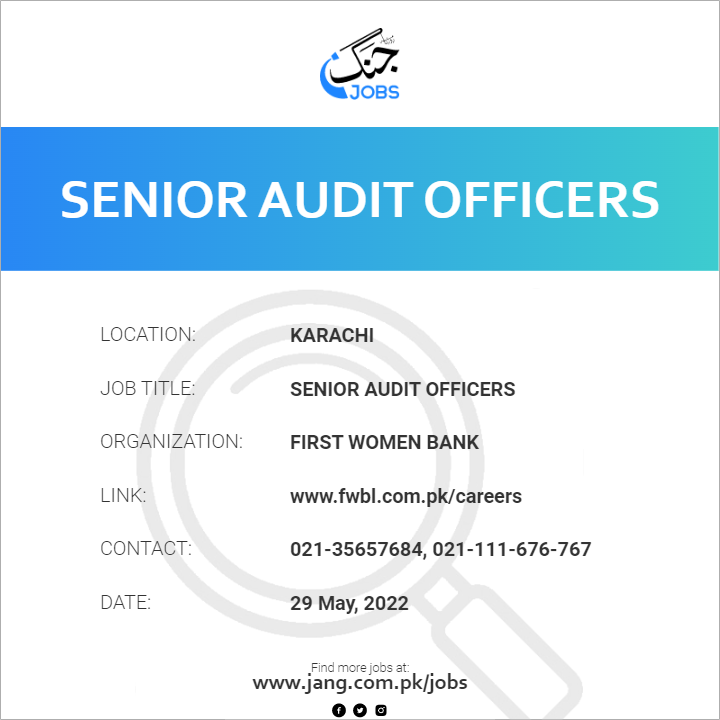 Senior Audit Officers