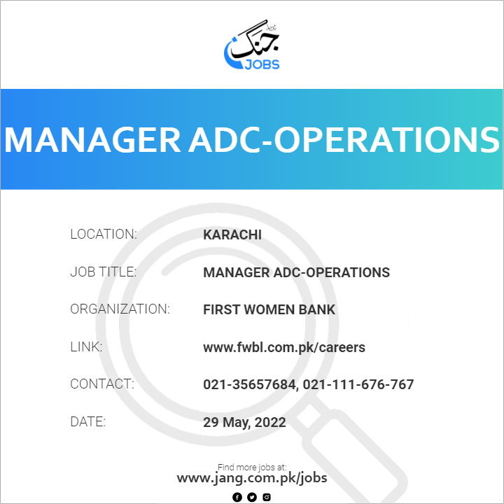 Manager ADC-Operations