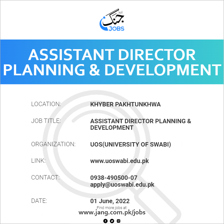 Assistant Director Planning & Development