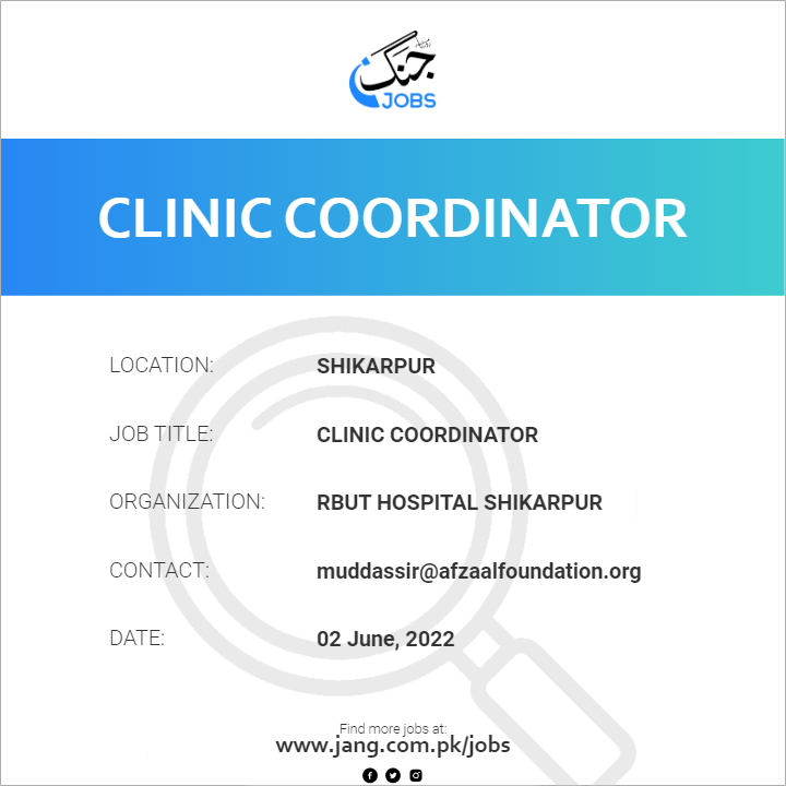Clinic Coordinator