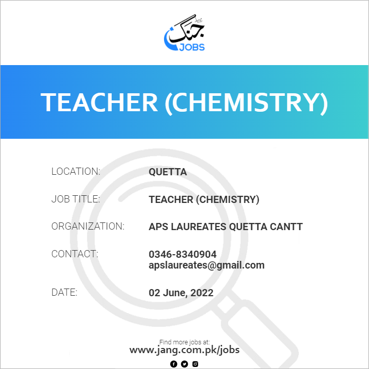 Teacher (Chemistry)