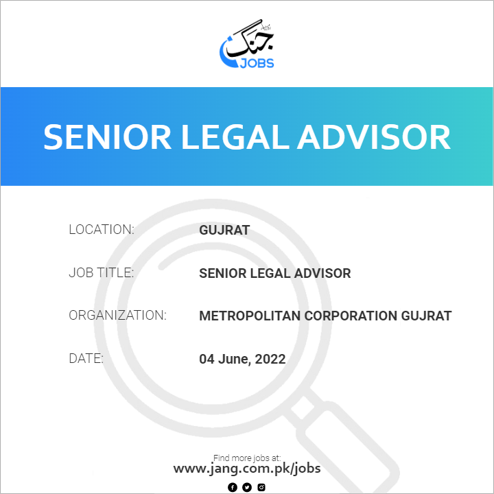 Senior Legal Advisor