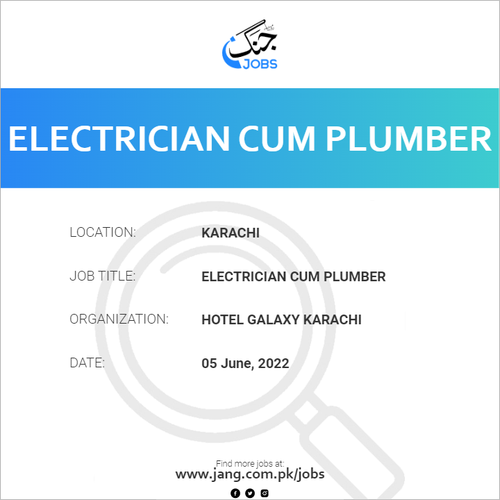Electrician Cum Plumber