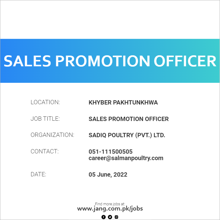 Sales Promotion Officer