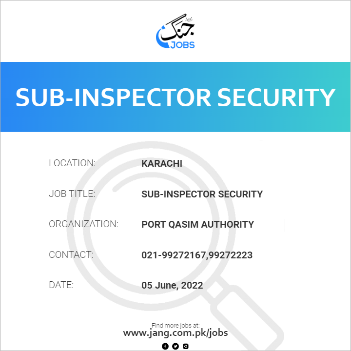 Sub-Inspector Security