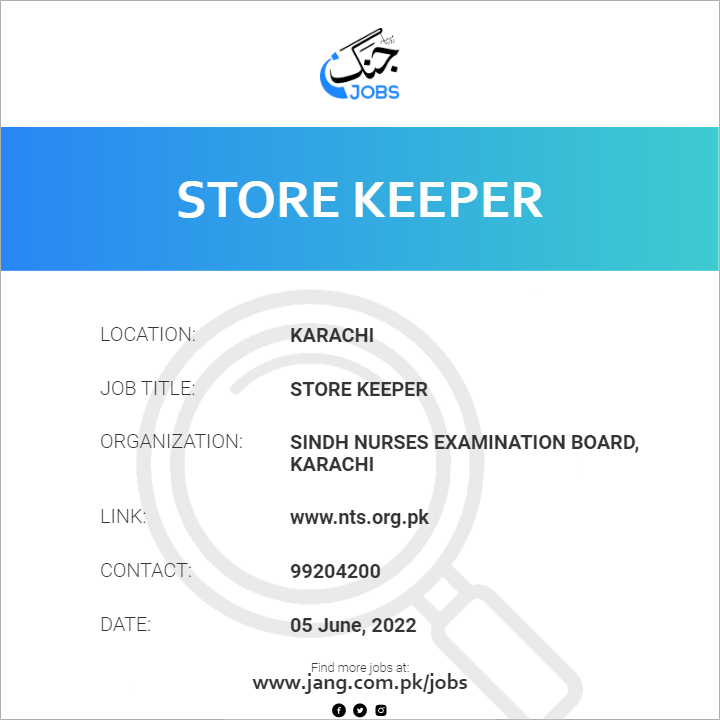 Store Keeper