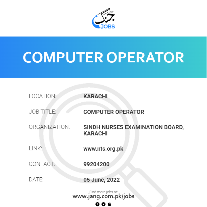 Computer Operator